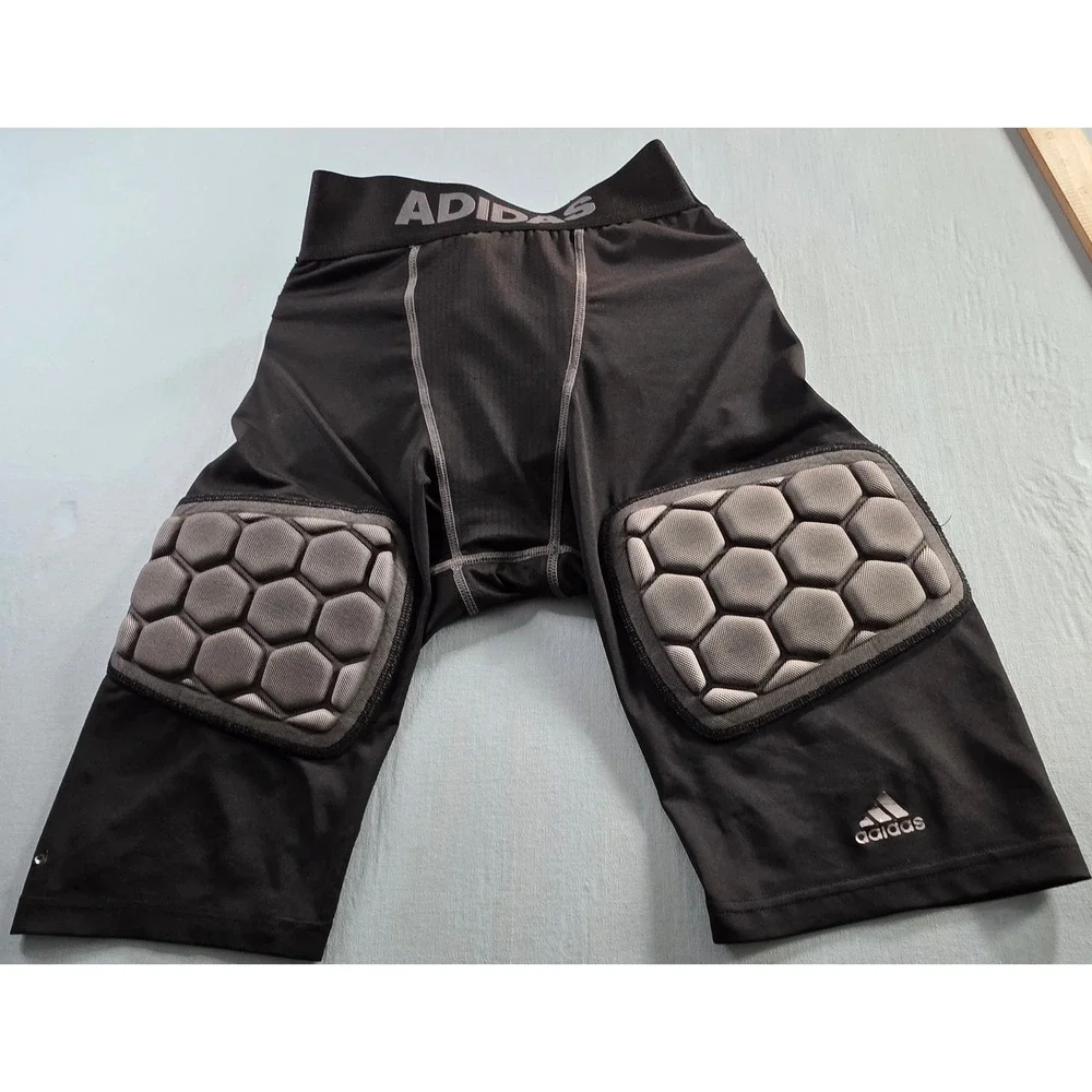 Adidas Techfit Padded Football Girdle Shorts Black Grey Mens XL Climacool